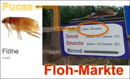 Frankreich: Puces Brocantes  (Flohmärkte)